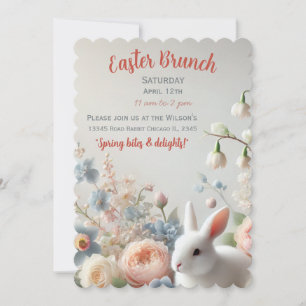 Hop Into Spring: A Pastel Easter Brunch Invitation