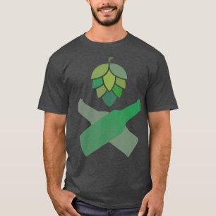 Hop Leaf and Cross Bottles  Vintage Home Brewer T-Shirt