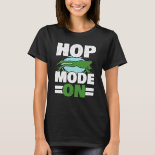 Hop Mode On Red Eyed Tree Frog Toad Amphibian Tadp T-Shirt