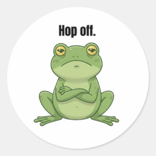 Hop Off Classic Round Sticker