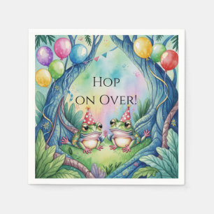 Hop On Over Birthday Party Napkin