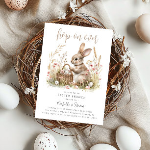 Hop On Over   Easter Brunch Invitation