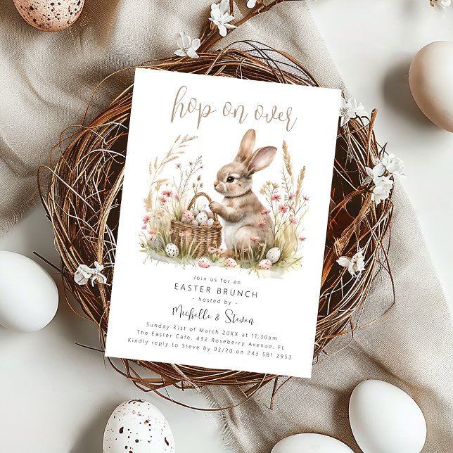 Hop On Over | Easter Brunch Invitation (Creator Uploaded)