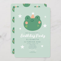 Hop on Over Frog Birthday