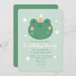 Hop on Over Frog Birthday Invitation<br><div class="desc">Hop on Over Frog Birthday</div>