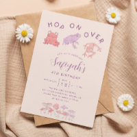 Hop On Over Frogs Girl Birthday Party 