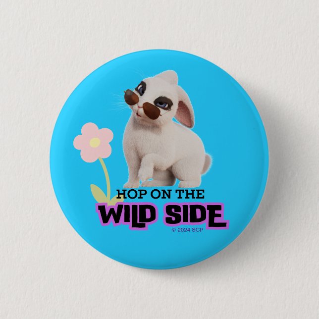 Hop on the Wild Side 6 Cm Round Badge (Front)