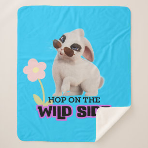 Hop on the Wild Side Sherpa Blanket