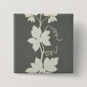 Hop plant 15 cm square badge