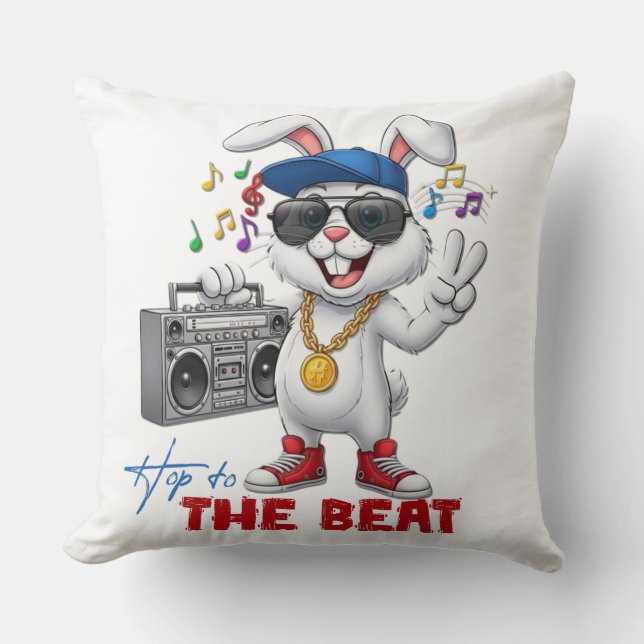 Hop to the Beat Cushion (Front)
