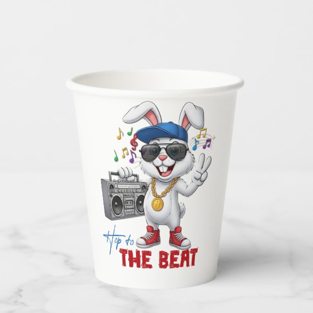 Hop to the Beat Paper Cups (Front)