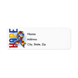 Hope 2 Autism Return Address Label