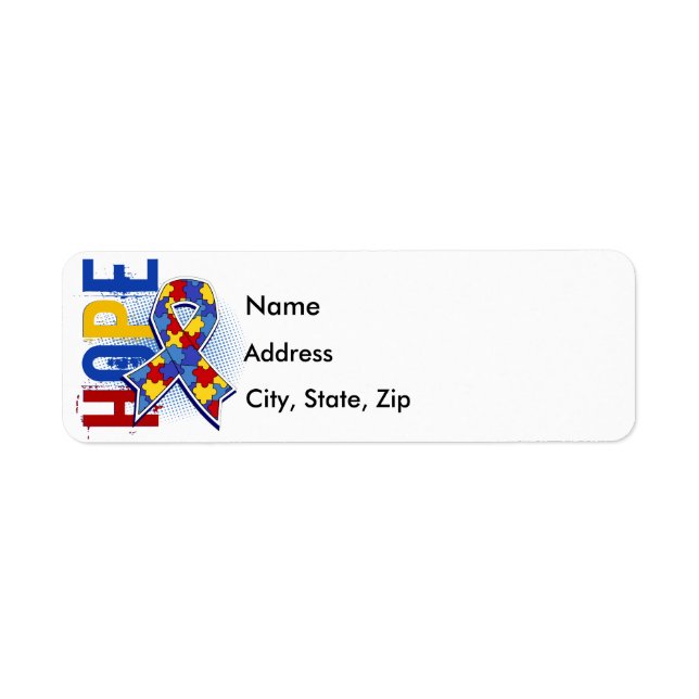Hope 2 Autism Return Address Label (Front)