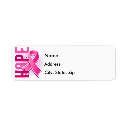 Hope 2 Breast Cancer Return Address Label