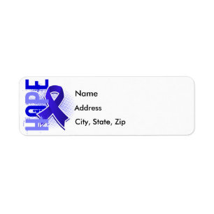 Hope 2 Colon Cancer Return Address Label