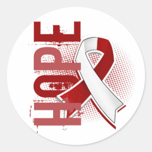 Hope 2 Head And Neck Cancer Classic Round Sticker