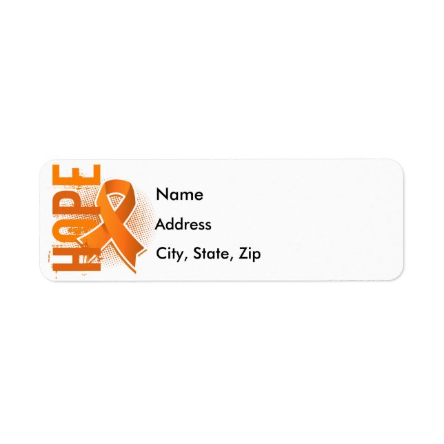 Hope 2 Leukaemia Return Address Label (Front)