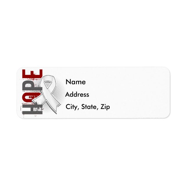 Hope 2 Lung Cancer Return Address Label (Front)