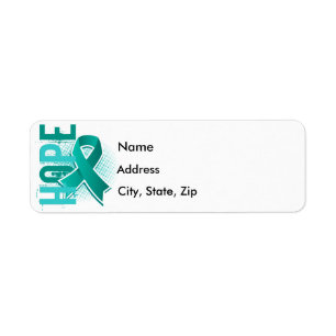 Hope 2 Ovarian Cancer Return Address Label