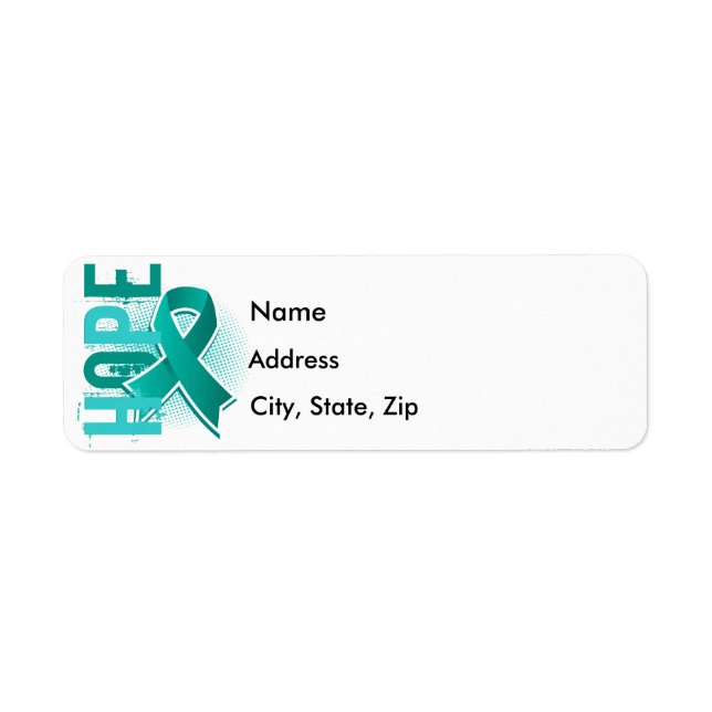 Hope 2 Ovarian Cancer Return Address Label (Front)