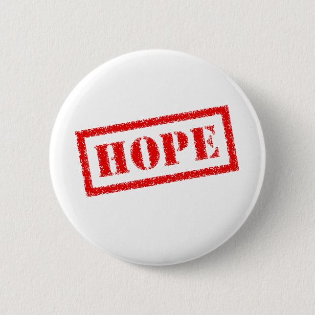Hope 6 Cm Round Badge (Front)