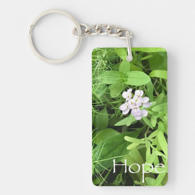Hope Acrylic Rectangle Key Ring (Front)