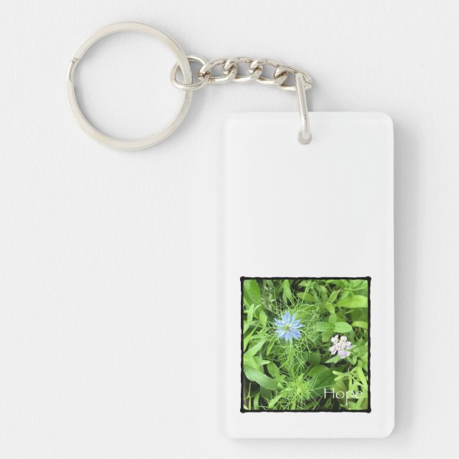 Hope Acrylic Rectangle Key Ring (Front)