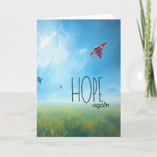 "Hope Again" Folded 5x 7 Encouragement Card