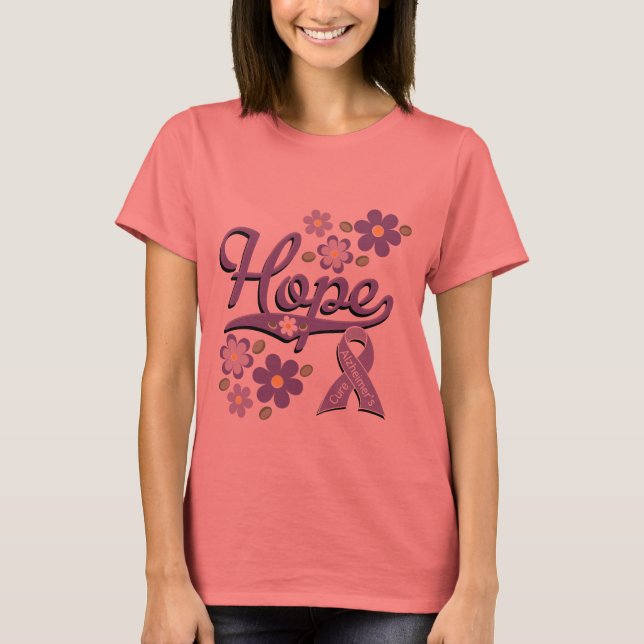 Hope Alzheimers Ringer T-shirt (Front)