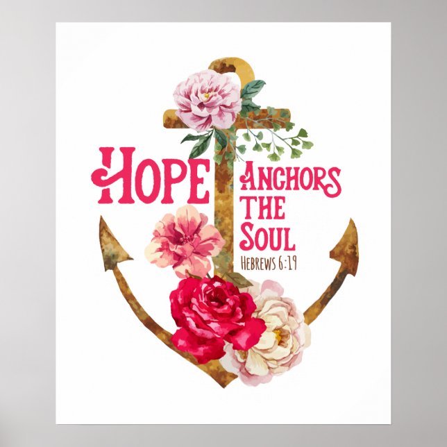 Hope Anchors the Soul Art Print (Front)