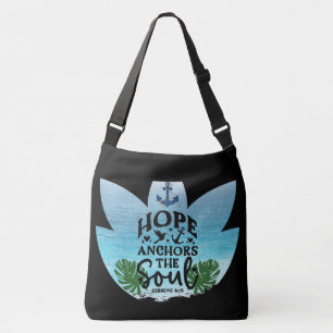 "Hope Anchors The Soul" Bible Verse Crossbody Bag