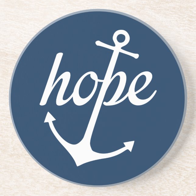 Hope Anchors The Soul (Hebrews 6:19) Coaster (Front)