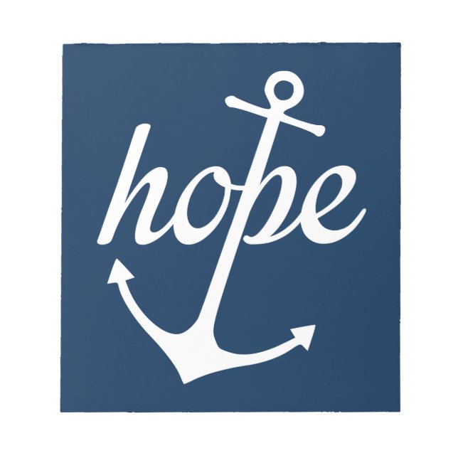 Hope Anchors The Soul (Hebrews 6:19) Notepad (Front)