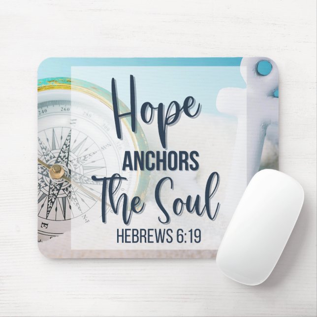 Hope Anchors the Soul Mouse Pad (With Mouse)