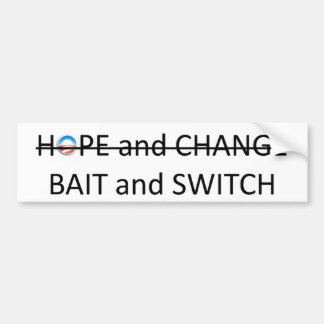 HOPE AND CHANGE BUMPER STICKER