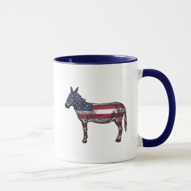 Hope and Change Democrat Donkey Political Mug (Right)