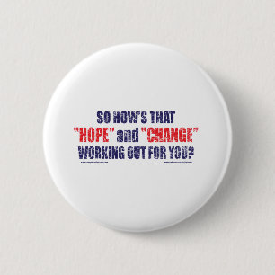 HOPE-and-Change-DST-TEE 6 Cm Round Badge