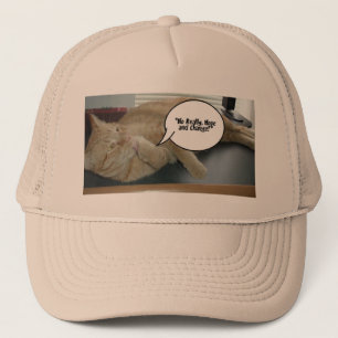 Hope and Change Orange Tabby Cat Trucker Hat