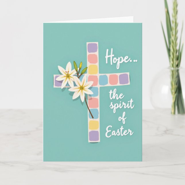 Hope And Easter Spring Card (Front)