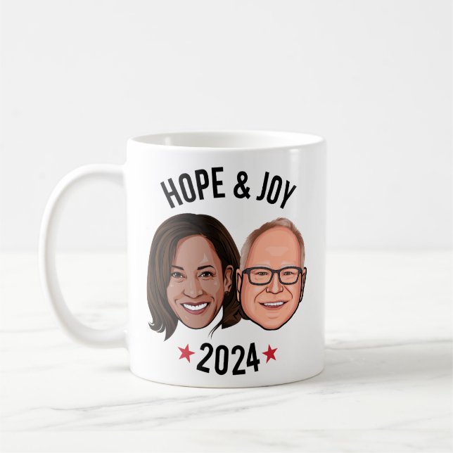 Hope and Joy - Harris Walz Coffee Mug (Left)