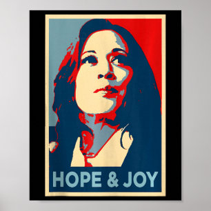 Hope And Joy Kamala Harris Obama 47th Vote Portrai Poster