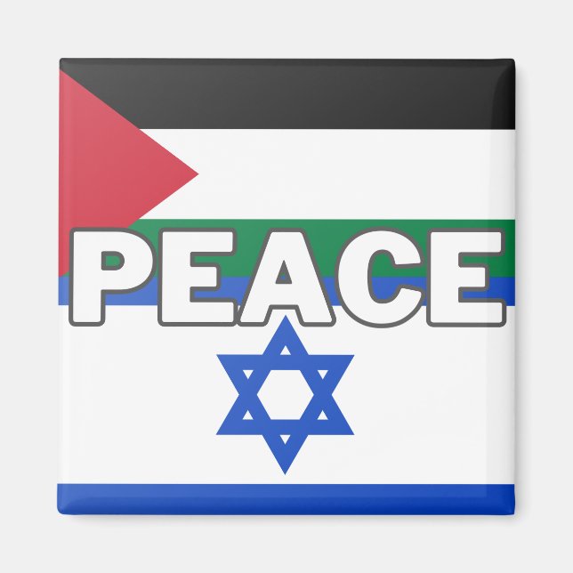 Hope and Peace in Middle East Magnet (Front)
