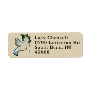 Hope and Peace Return Address Label