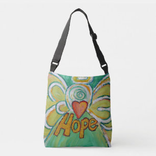 Hope Angel Word Art Purse Cross Body Bag