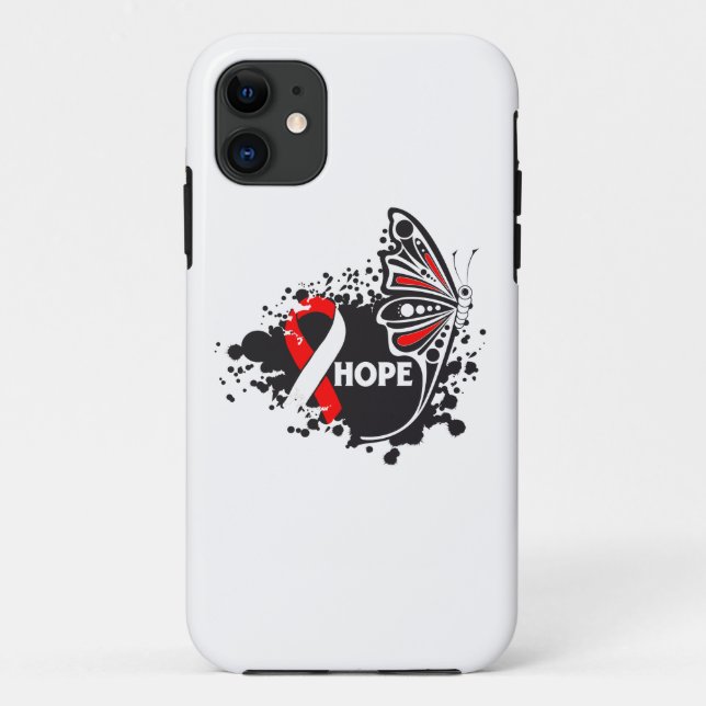 Hope Aplastic Anaemia Butterfly Case-Mate iPhone Case (Back)