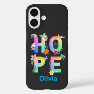 Hope Artistic Positive Motivational Inspirational iPhone 16 Case