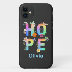 Hope Artistic Positive Motivational Inspirational iPhone 11 Case