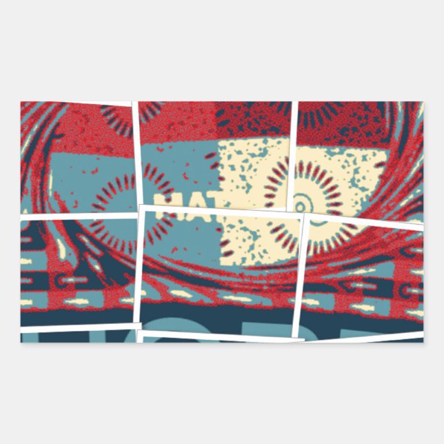 Hope Be The Miracle Beautiful Lovely Inspirational Rectangular Sticker (Front)