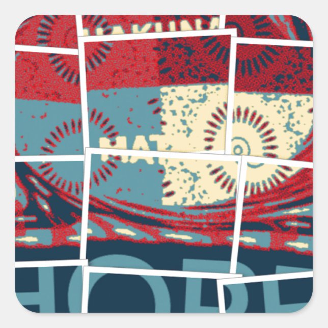 Hope Be The Miracle Beautiful Lovely Inspirational Square Sticker (Front)