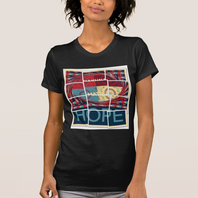 Hope Be The Miracle Beautiful Lovely Inspirational T-Shirt (Front)